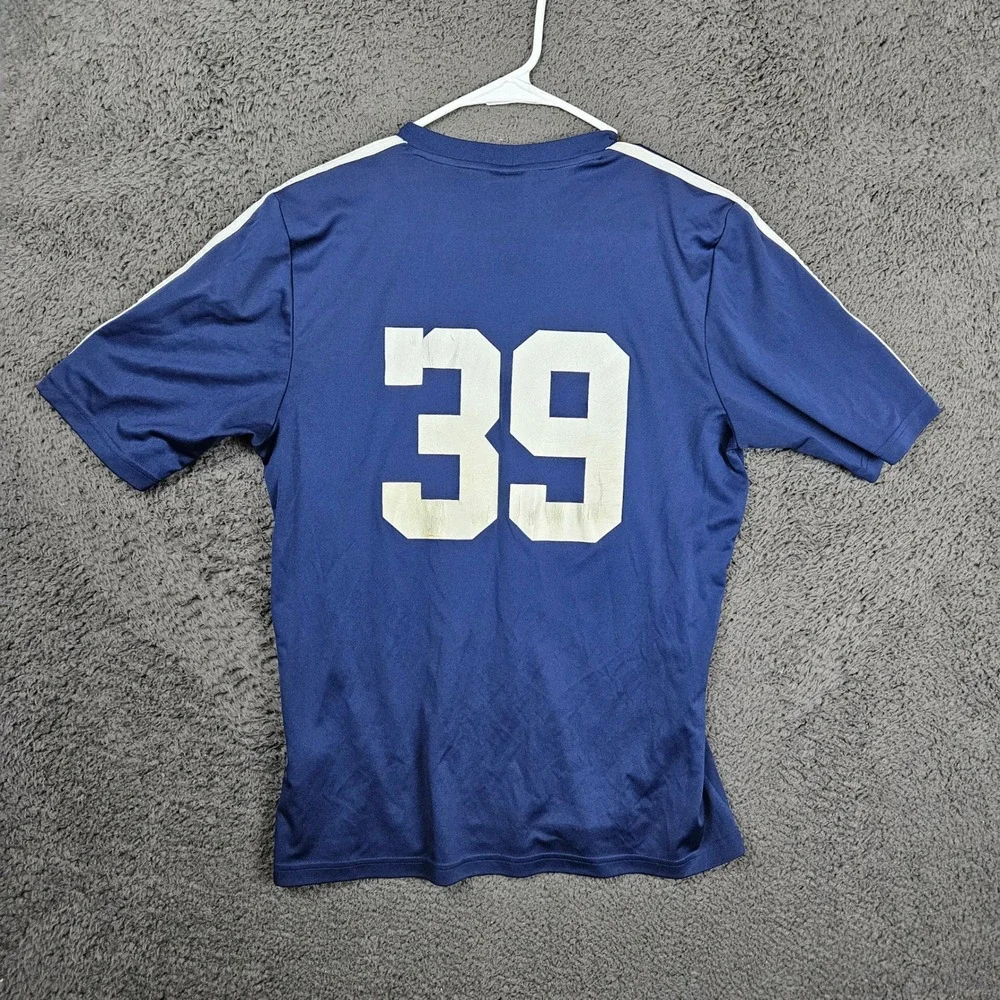 Adidas Silverbacks FC Soccer Jersey Mens Medium Blue Storageo‎ Climalite